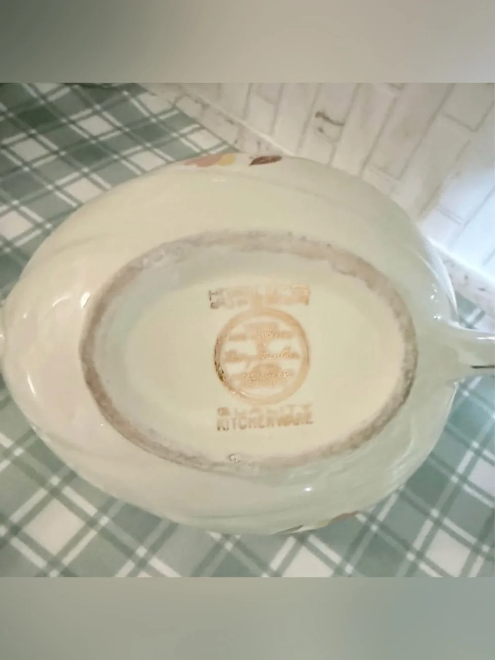 Vintage Hall’s China Alladin Autumn Leaf Teapot with Infuser 1950s Retro Kitchen